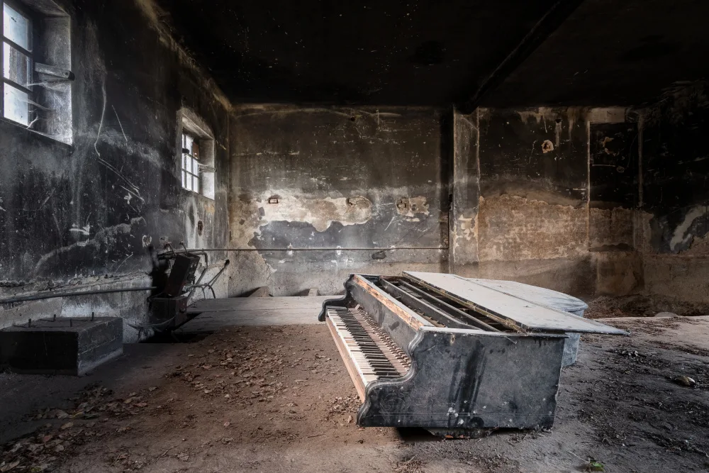 Robroek, Roman: Pianoforte nel garage bruciato