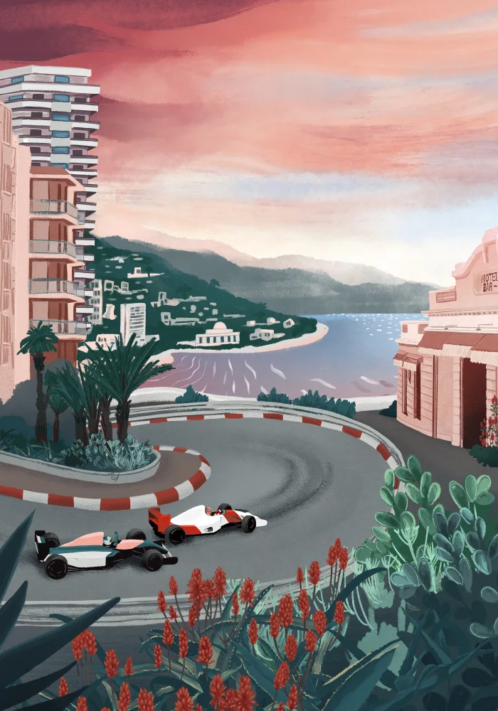 Blauw, Goed: Rennstrecke Monaco