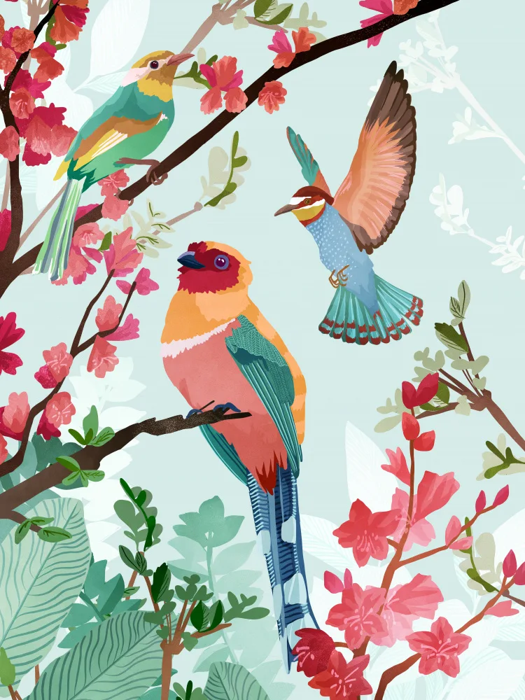 Blauw, Goed: Vögel des Sommers
