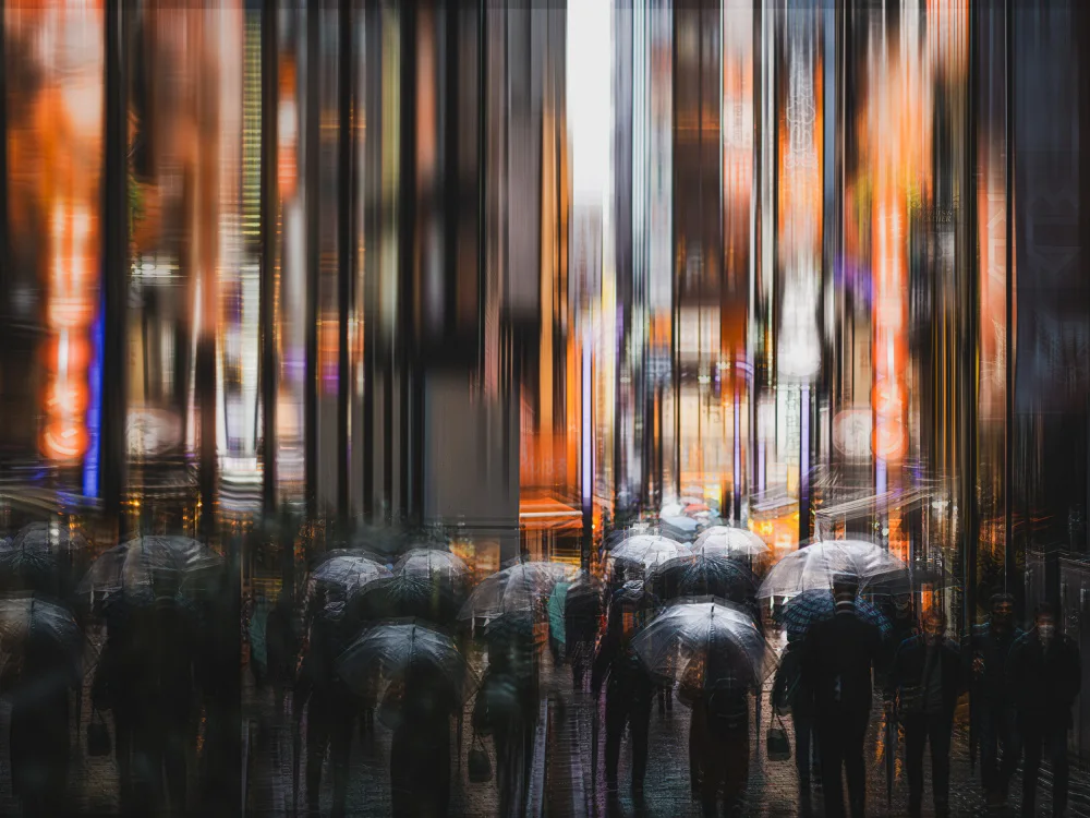 Fujii, Yuzo: Shinjuku sous la pluie