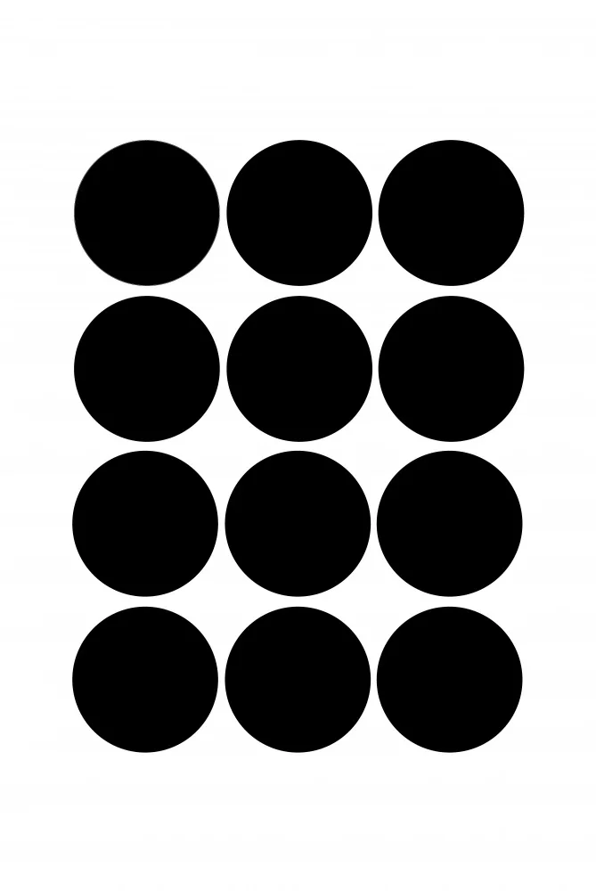 Design, Oju: Twelve Circles Black