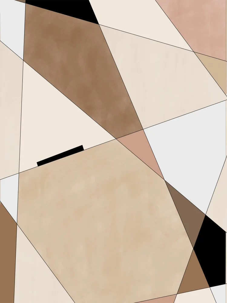 Ristova, Elena: Arte geométrico beige No.1