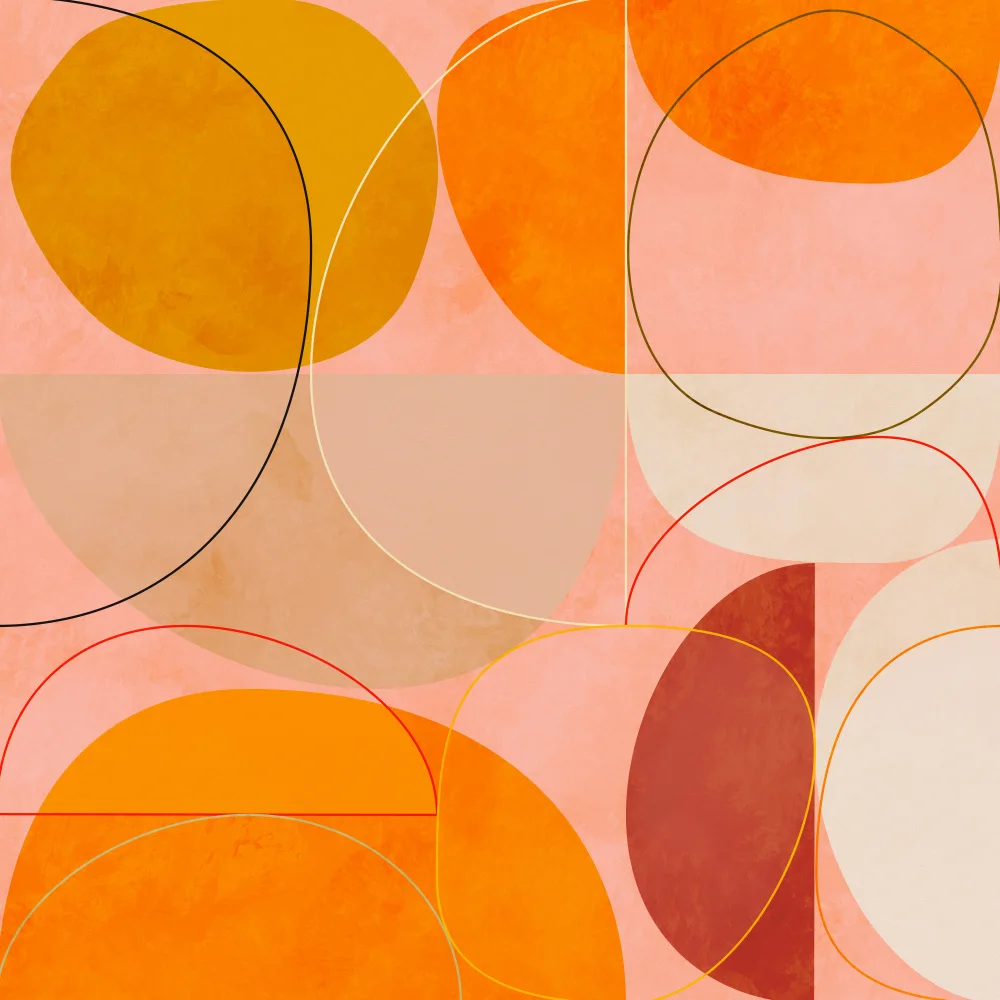 Bre, Rut Ana: Milieu du siècle Curry Jaune Blush Printemps
