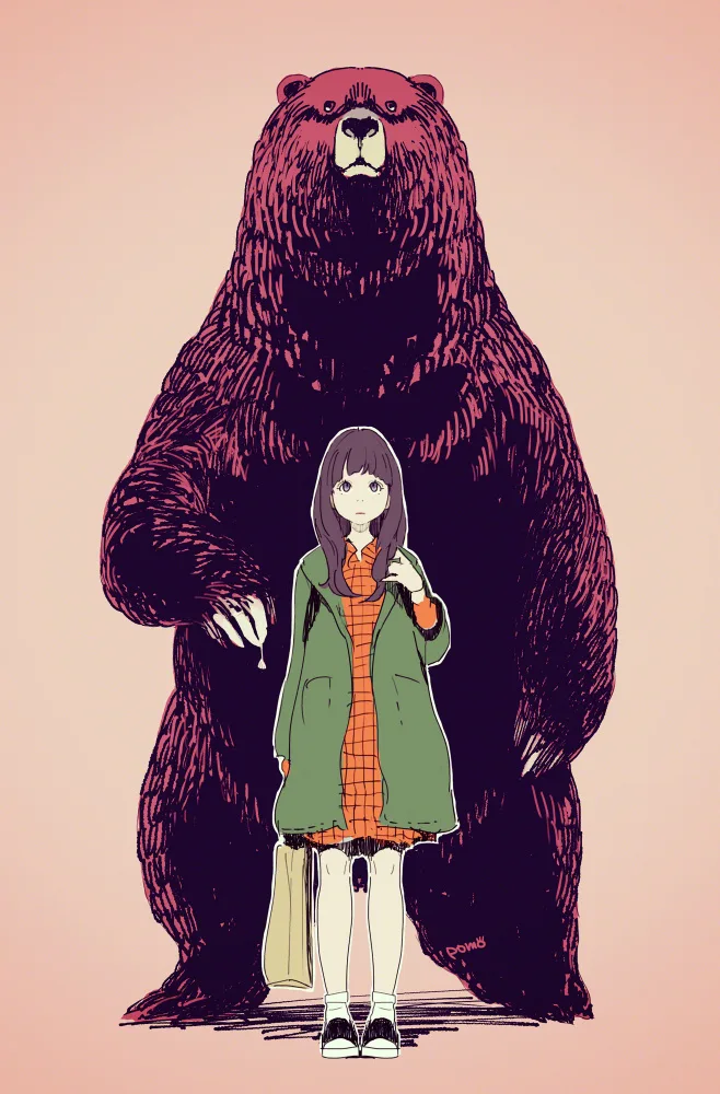 pomodorosa: 森のくまさん / un oso en el bosque