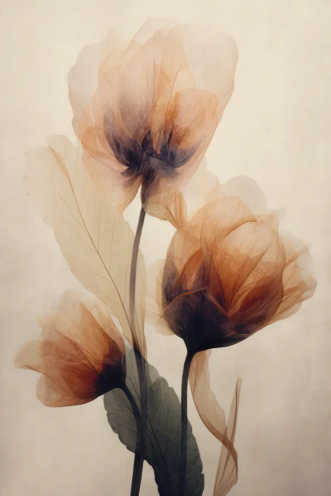 Treechild: Parchment Flowers No 4