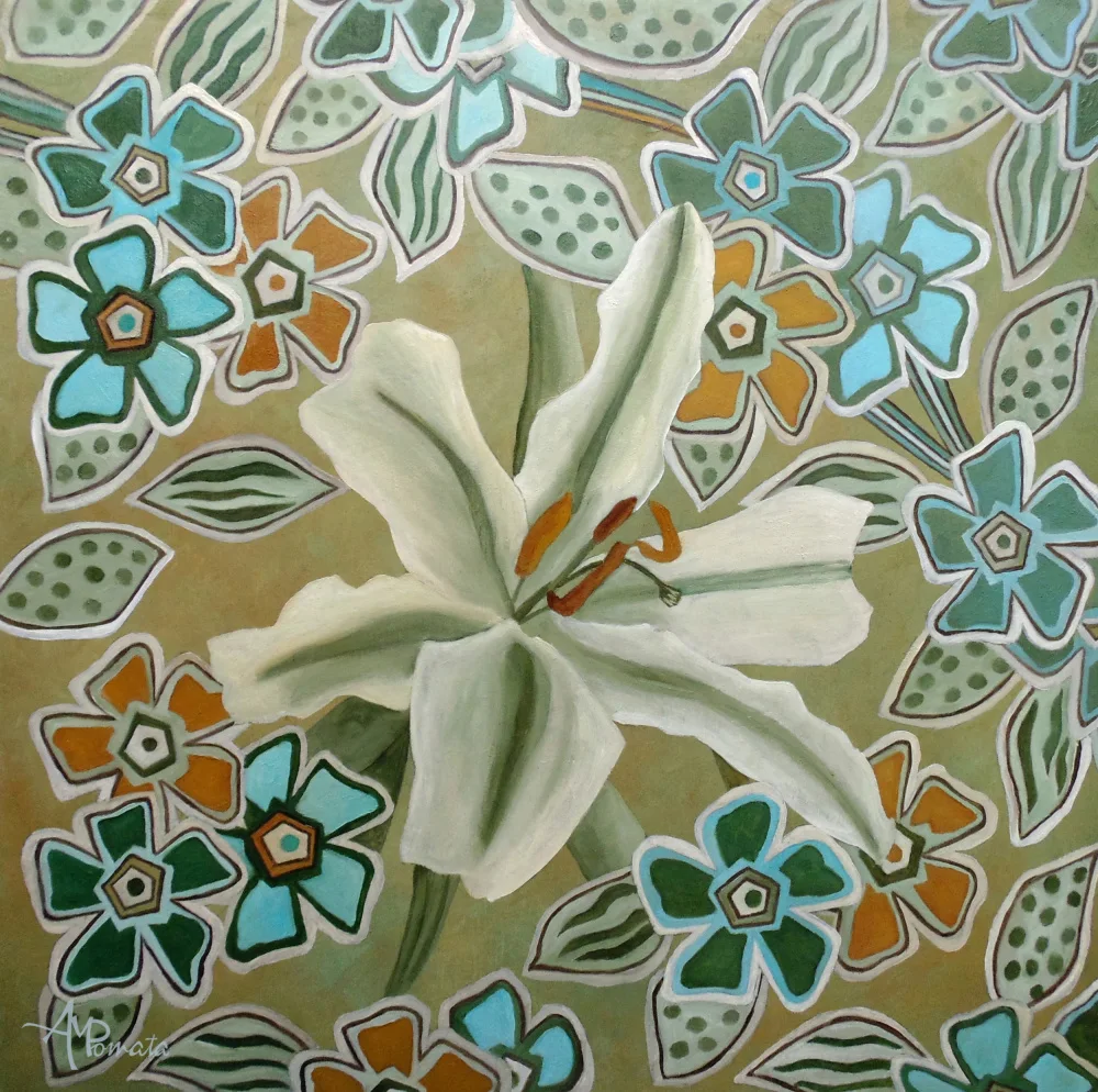 Pomata, M. Angeles: Blumen-Parkettierung
