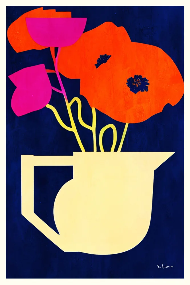 Anderson, Bo: Coquelicots lumineux et ensoleillés
