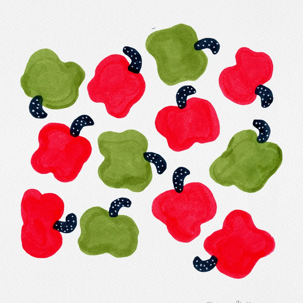 Channell, Michele: Poivrons verts et rouges