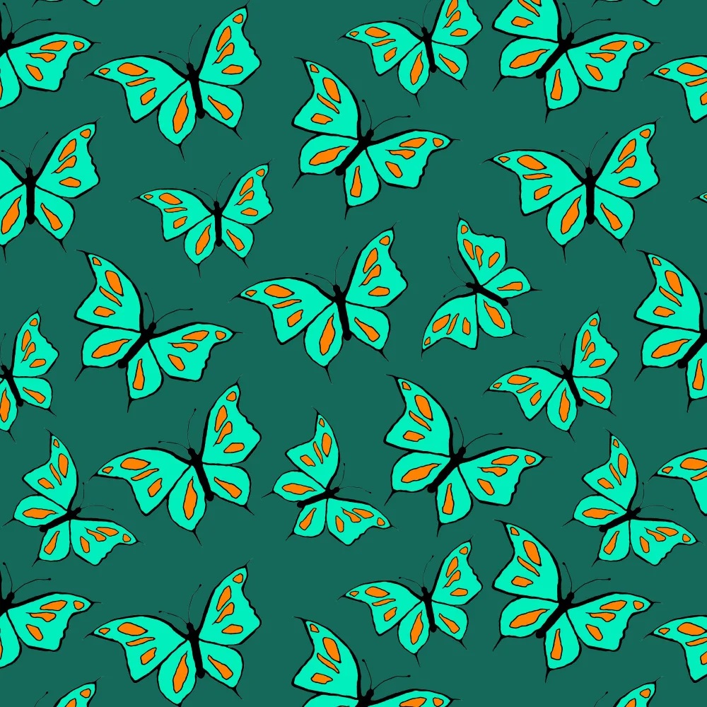 Channell, Michele: Schmetterlinge Mint auf Grün