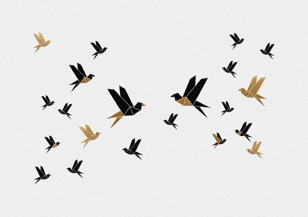Studio, Orara: Origami Birds Collage III