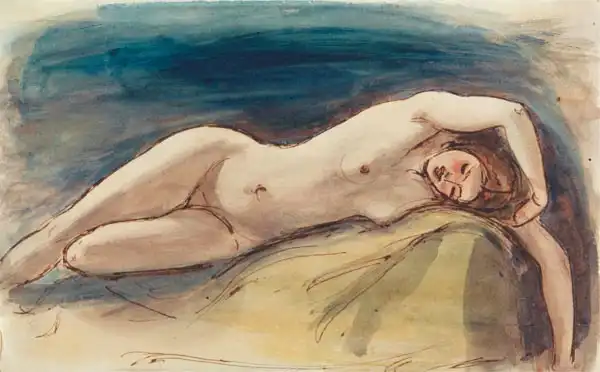 Frost, William Edward: Femme allongée nue