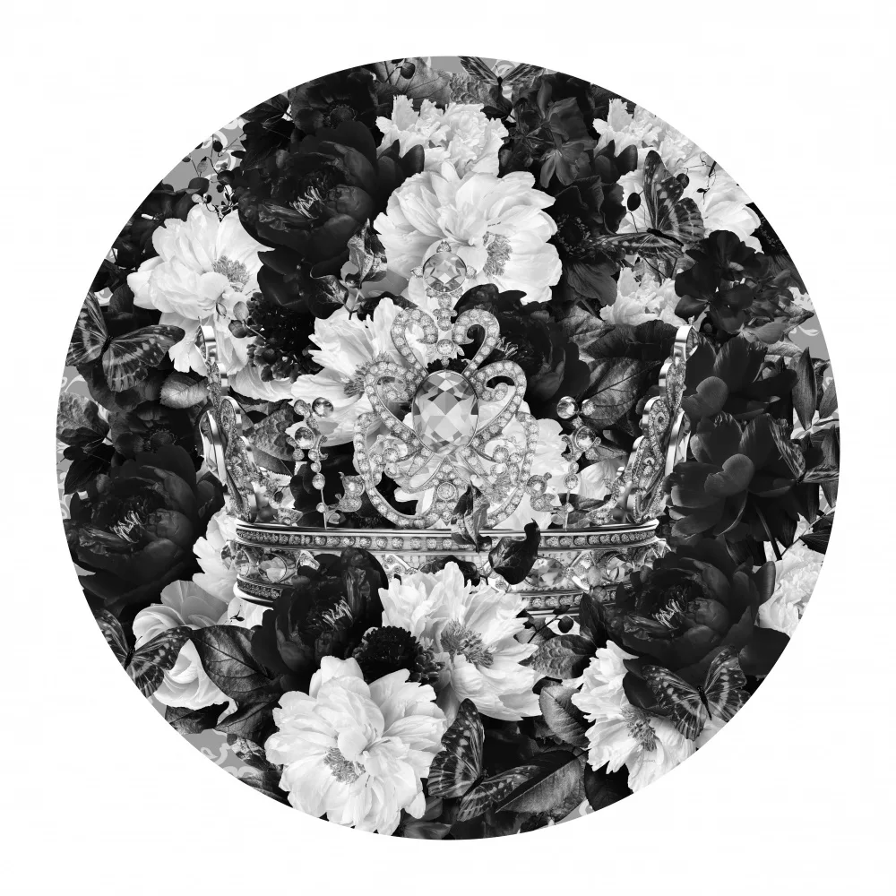 Skellern, Sue: Bowie Blooms & Crown Black & White