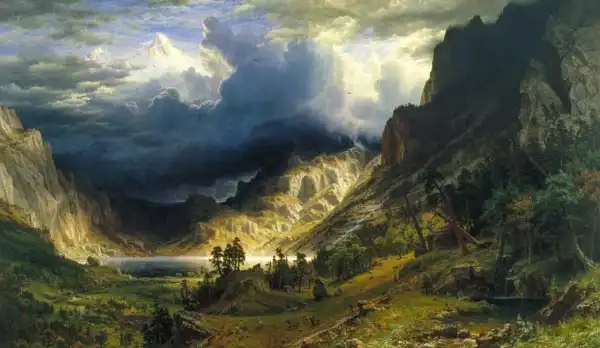 Bierstadt, Albert: A Storm in the Rocky Mountains, Mt. Rosalie