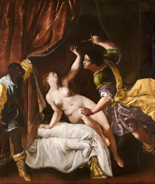 Gentileschiová, Artemisia : Tarquinius a Lukretia