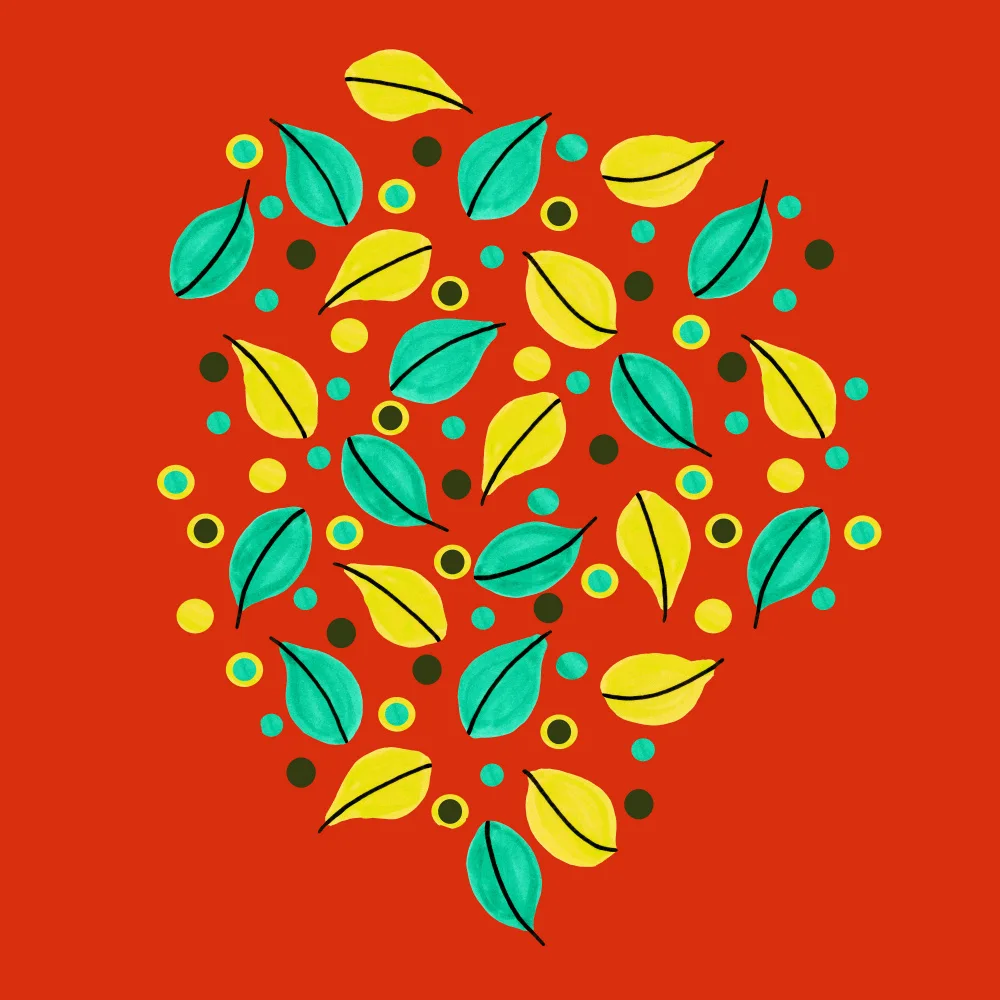 Channell, Michele: Fallen Leaves On Orange