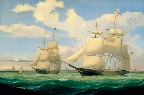 Fitz Henry Lane: The Ships Winged Arrow and Southern Cross in