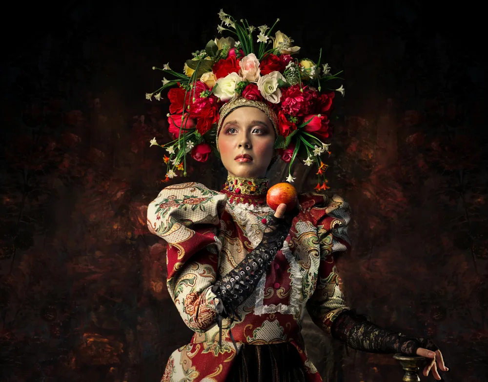 Besari, Faizal: Dame aux fleurs