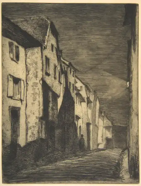 Whistler, J. M.: Street at Saverne