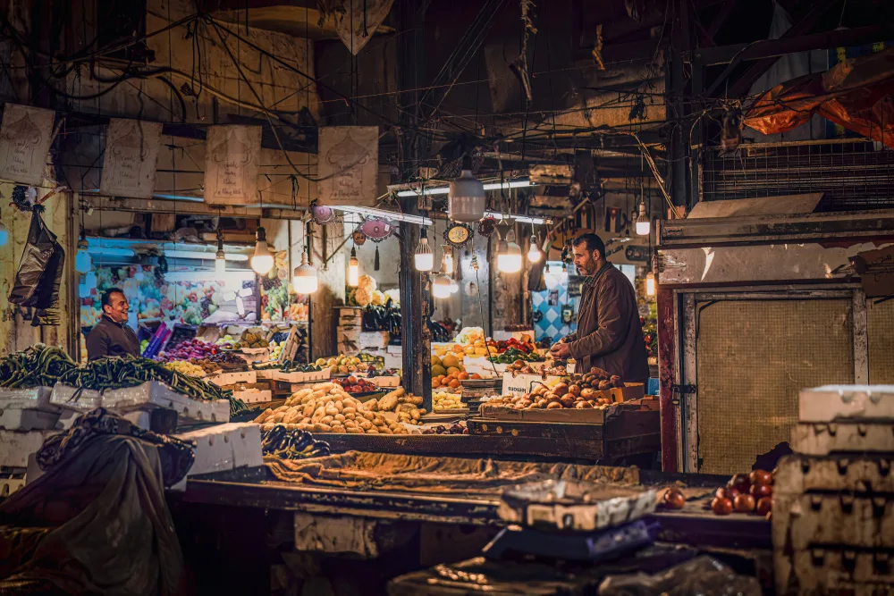 Tagliarino, Marco: Nachtmarkt von Amman