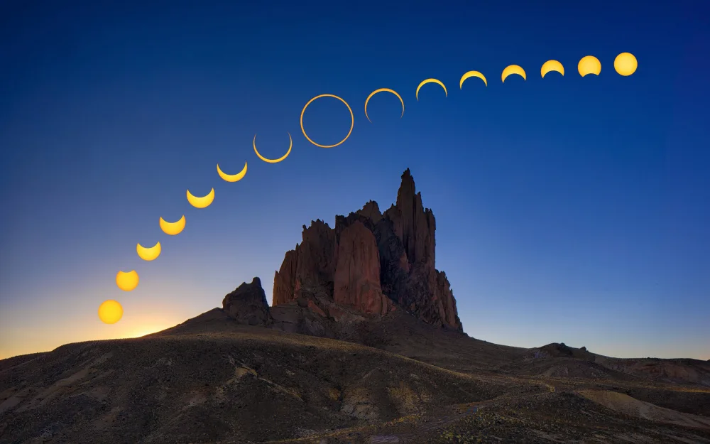 Zheng, Michael: Zatmění Slunce nad Shiprock