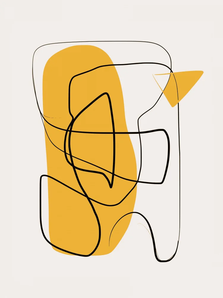 Dean, Little: Ligne abstraite en jaune