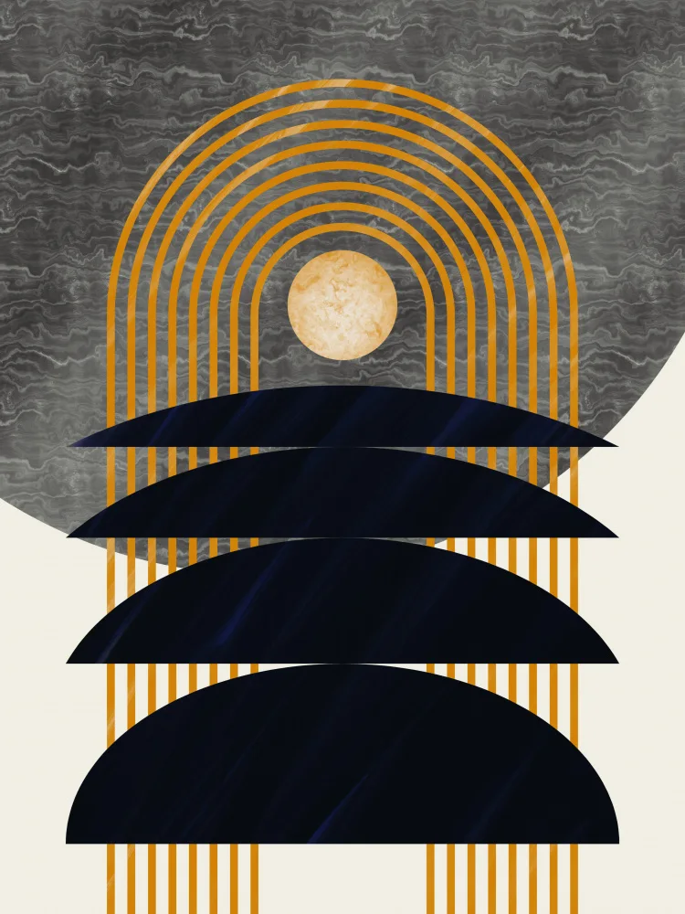 Dean, Little: Géométrie de la lune en marbre