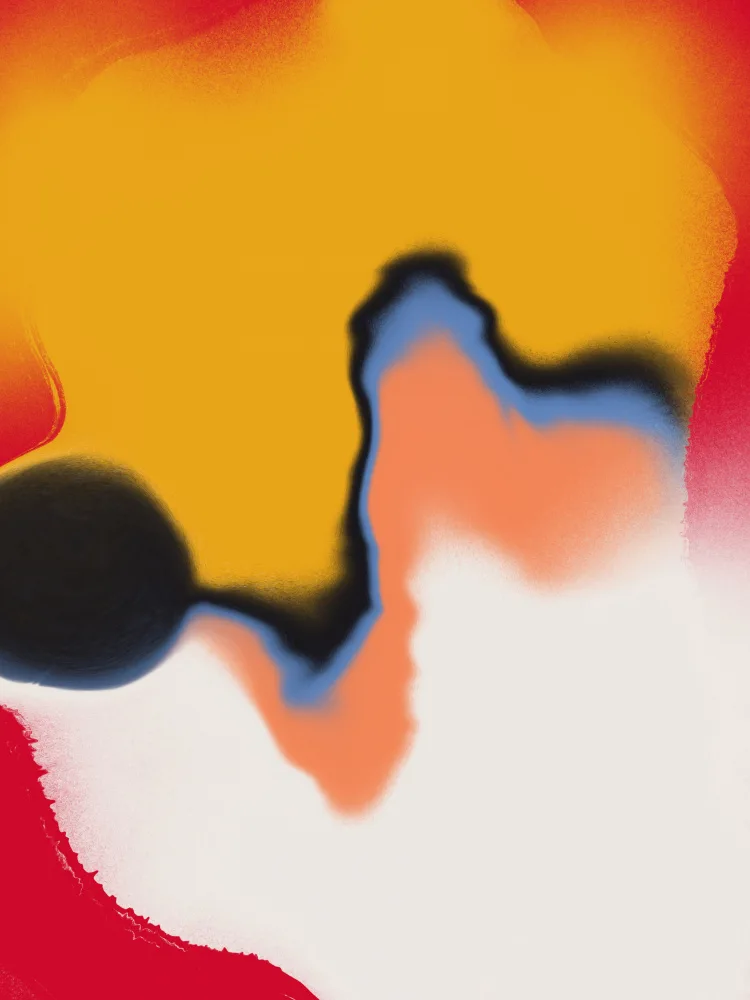 Dean, Little: Red and Yellow Abstract Liquify