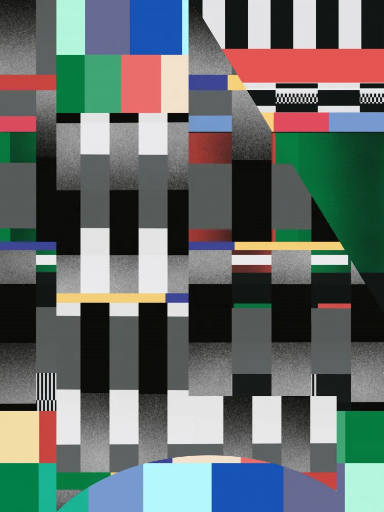 Dean, Little: Glitch oeuvre abstraite 01