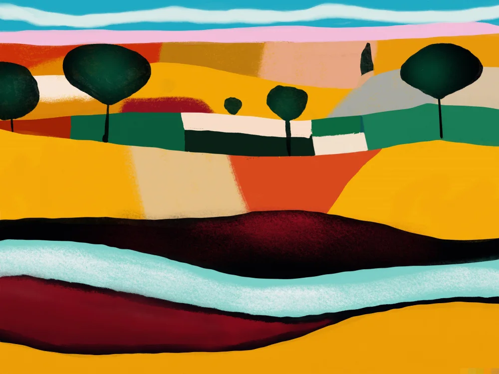 Dean, Little: Painting of Riverruns