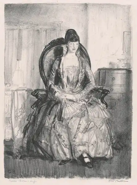 Bellows, Wesley George: Lady with a Fan