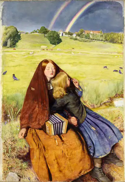 Millais, John Everet: The Blind Girl
