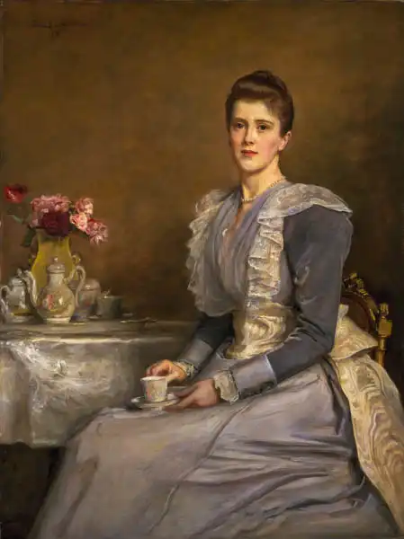 Millais, John Everet: Portrait of Mary Endicott, Mrs Joseph Chamberlain