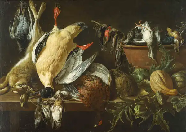 Utrecht, Adriaen van: Still Life with Games and Vegetables