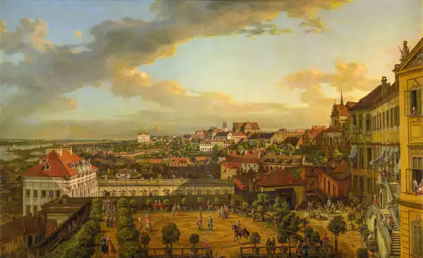 Bellotto, Bernardo: Vue de Varsovie depuis la terrasse du château royal