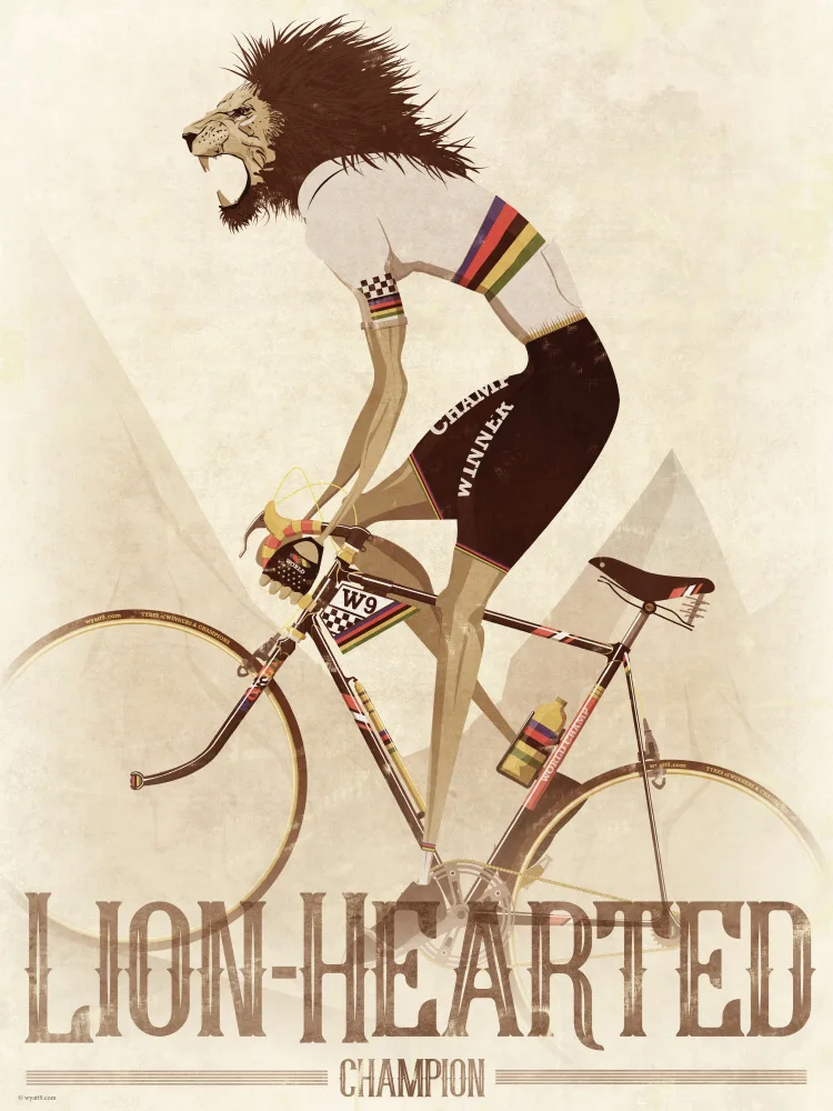9, Wyatt: Lion On a Bicycle