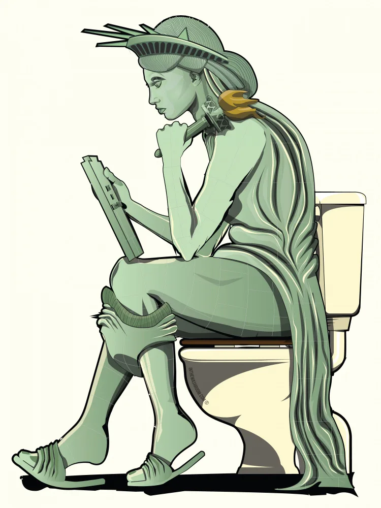 Washroom, The In: Socha Svobody Na WC