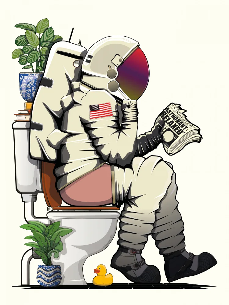 Washroom, The In: Vesmírný Astronaut Na WC