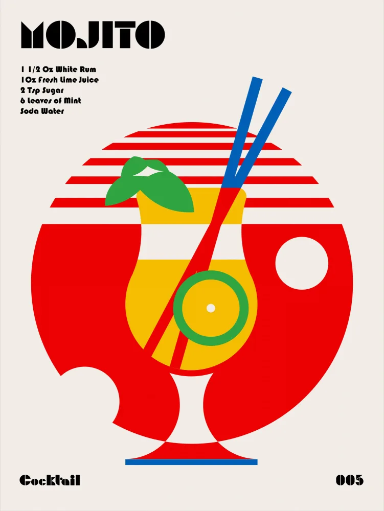 Retrodrome: Koktejl Mojito Bauhaus