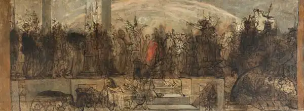 Glaize, Auguste Barthelemy: The Universal Judgement, sketch