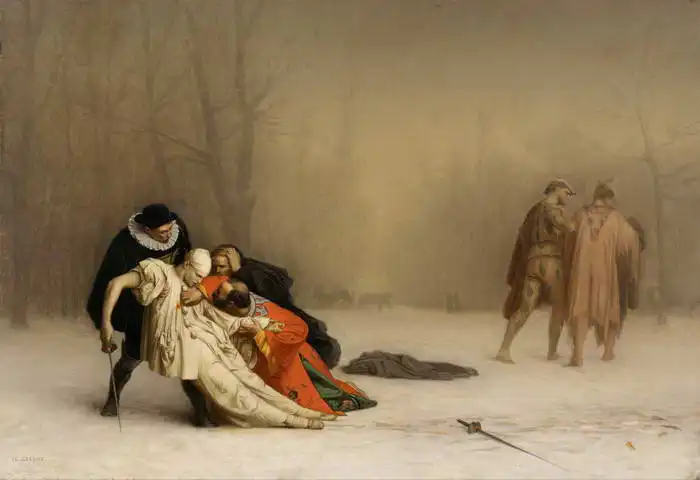 Gérôme, Jean-Léon: Souboj po maškarním plese