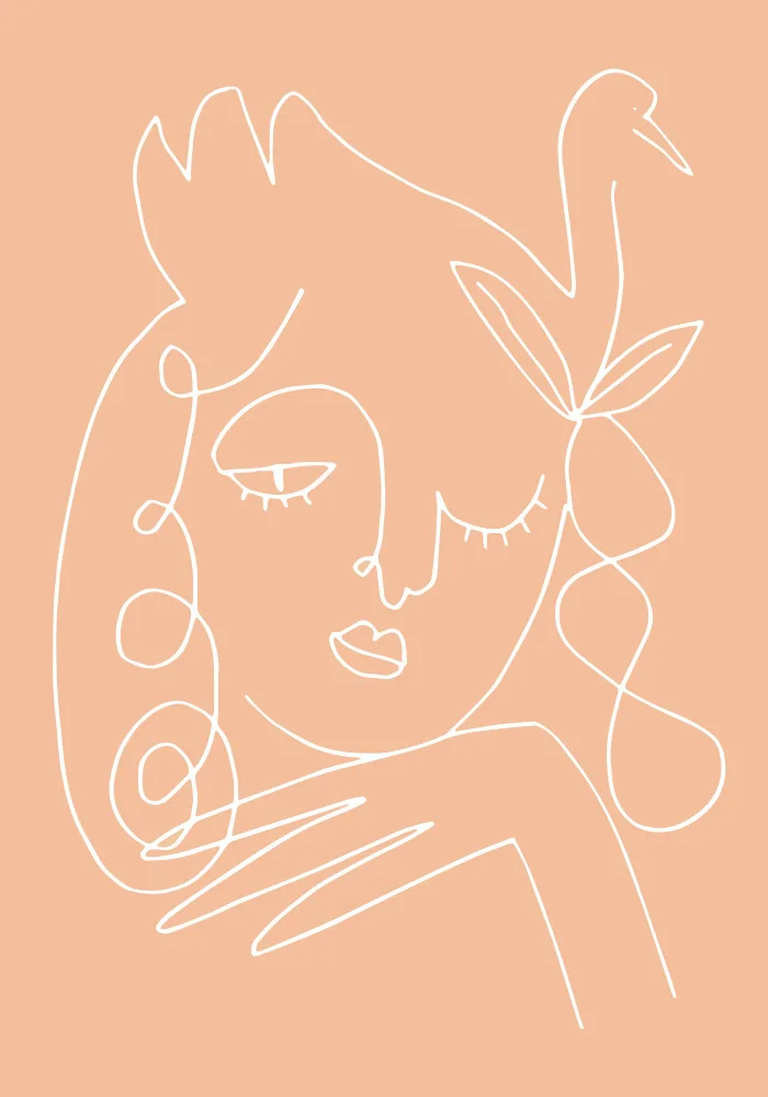 Studio, Pictufy: Cisne Mujer Melocotón