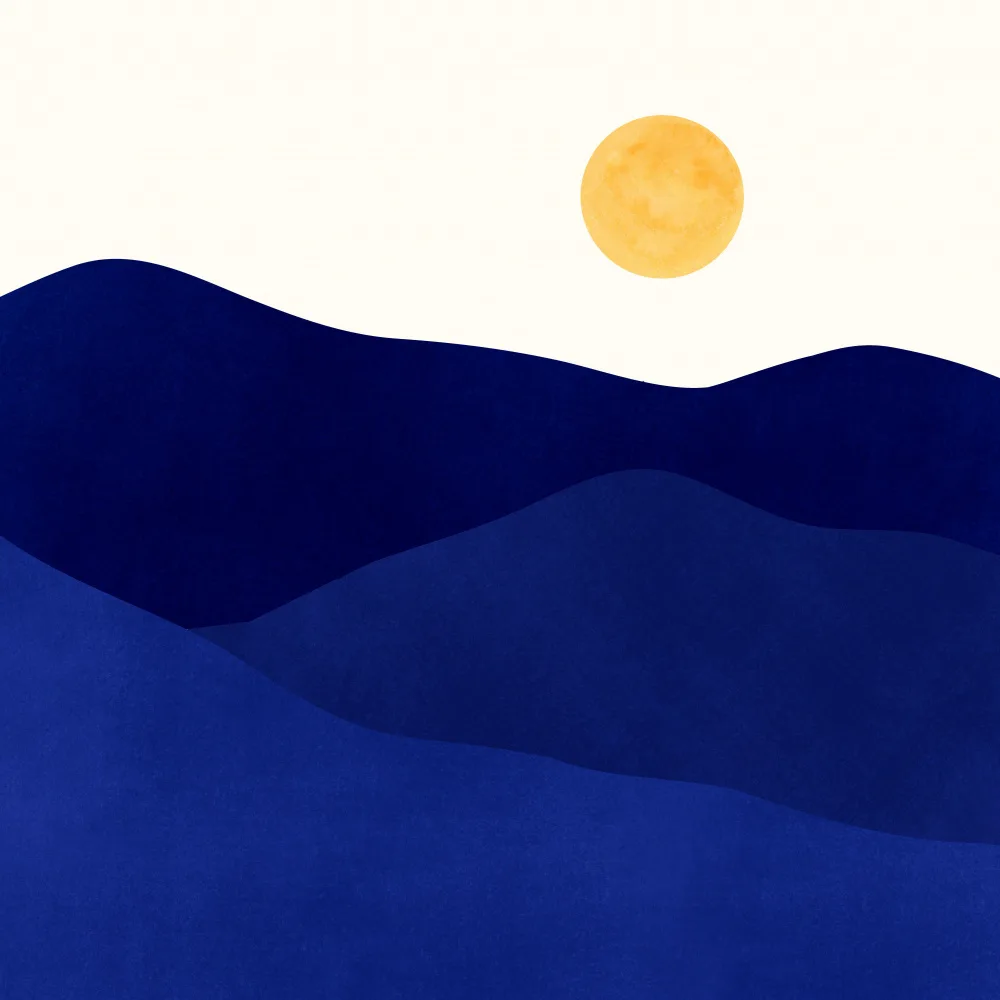 Gallagher, Kristian: Indigo Mountain Landscape.png