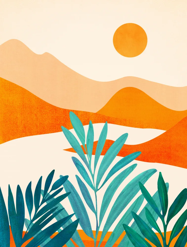 Gallagher, Kristian: Atardecer Alpino Alto Naranja