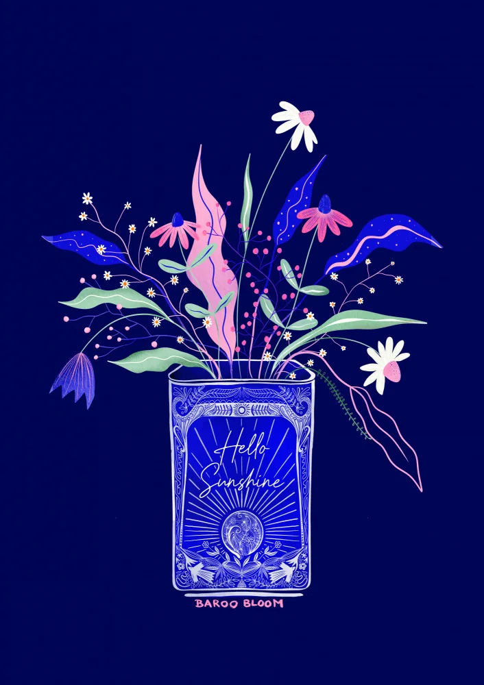 Bloom, Baroo: Tin Can Flower Illustration
