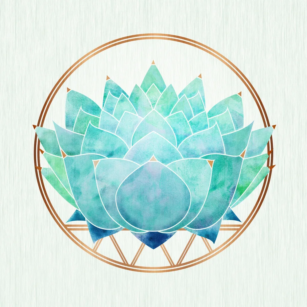 Gallagher, Kristian: Zen Teal Lotus