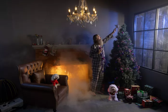Widjaja, Sally: Alegría con árbol de Navidad