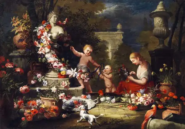 Brueghel, Abraham: Offerta di fiori alla dea Venere