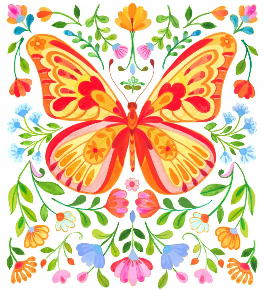 Brent, Isabelle: Arte popular de mariposa 01