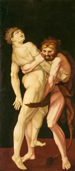 Grien, Hans Baldung: Hérakles a Antaeus
