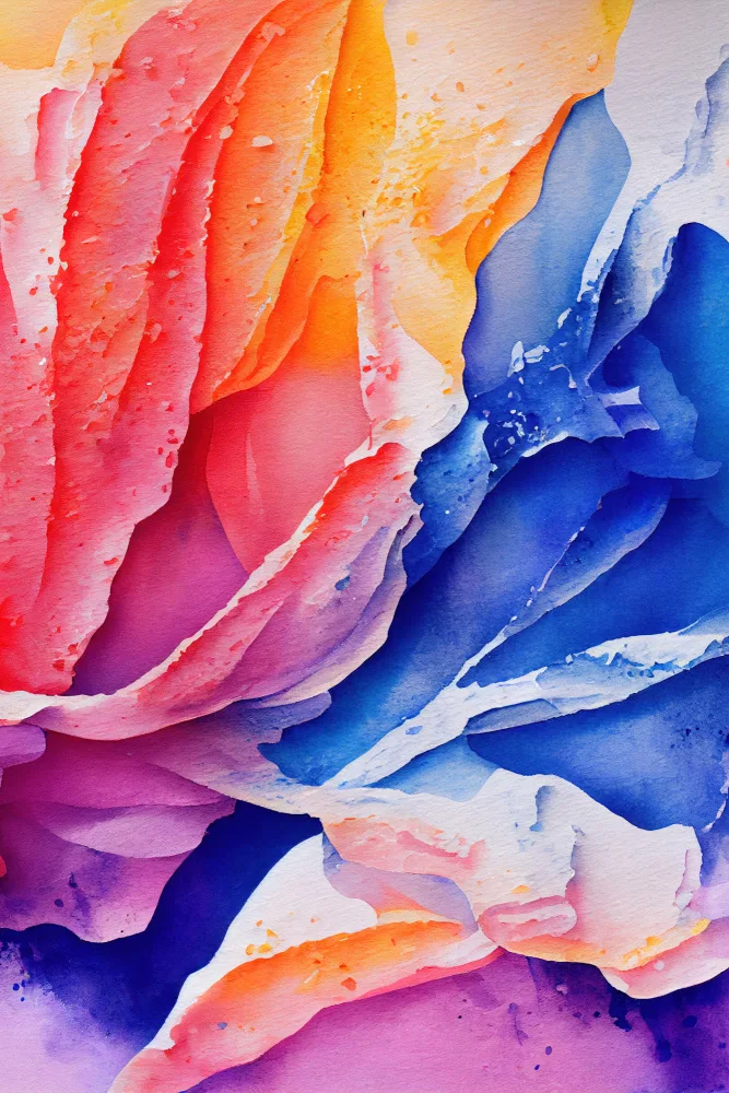 Mauro: Aquarelle abstraite inspirée de la nature (jour 5)